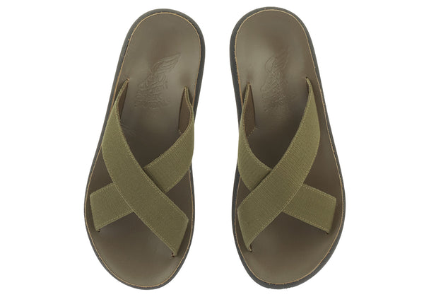 Ancient Greek Sandals Thais Comfort Khaki