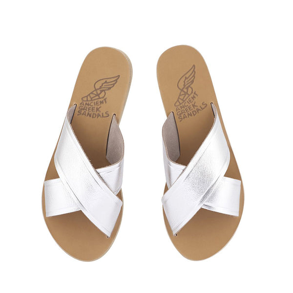 Ancient Greek Sandals Thais METAL SILVER