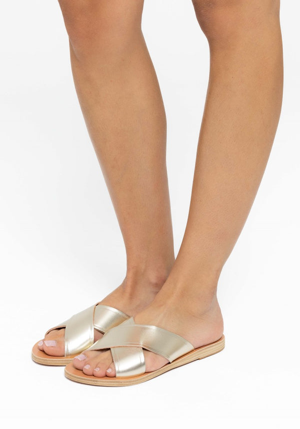 Ancient Greek Sandals Thais Platinum