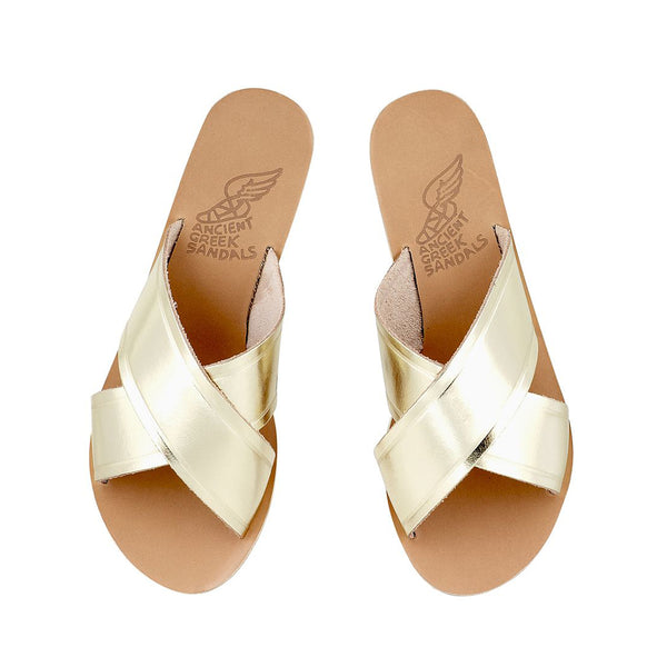 Ancient Greek Sandals Thais Platinum