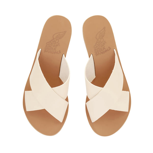 Ancient Greek Sandals Thais Wedge Off White
