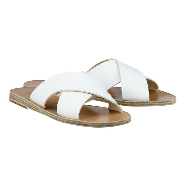 Ancient Greek Sandals Thais White