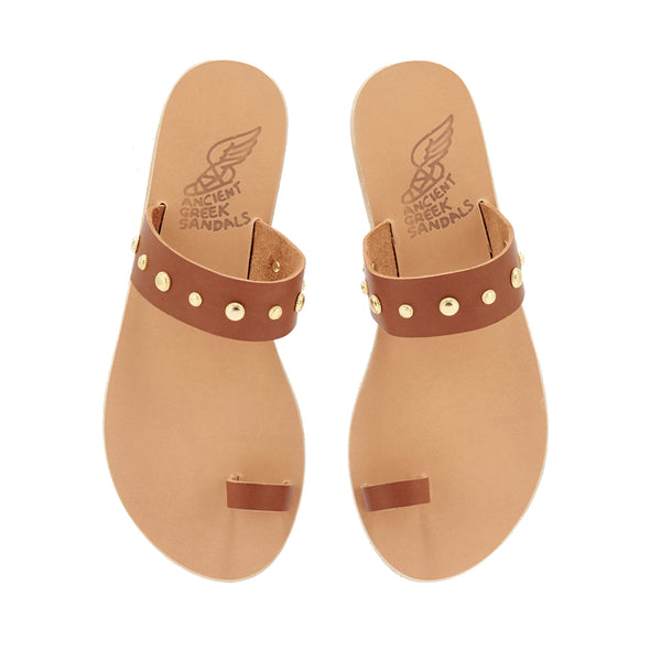 Ancient Greek Sandals Thalia Bee Terracotta