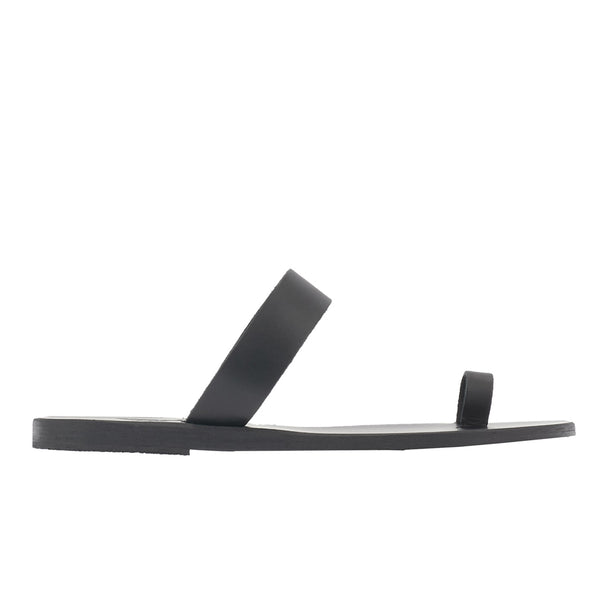 ancient greek sandals Thalia Black