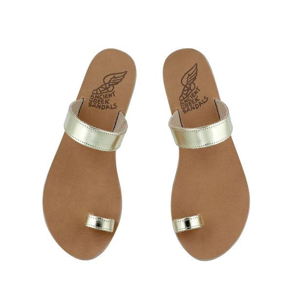 Ancient Greek Sandals Thalia Platinum