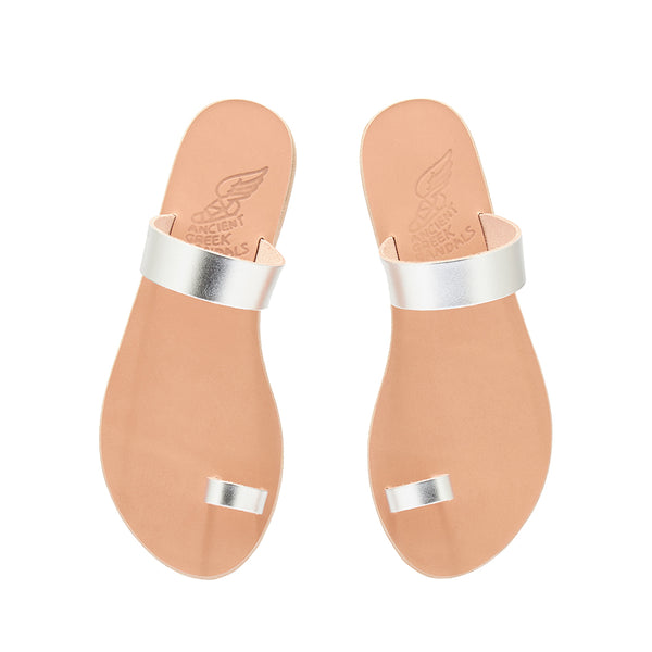 Ancient Greek Sandals Thalia Silver