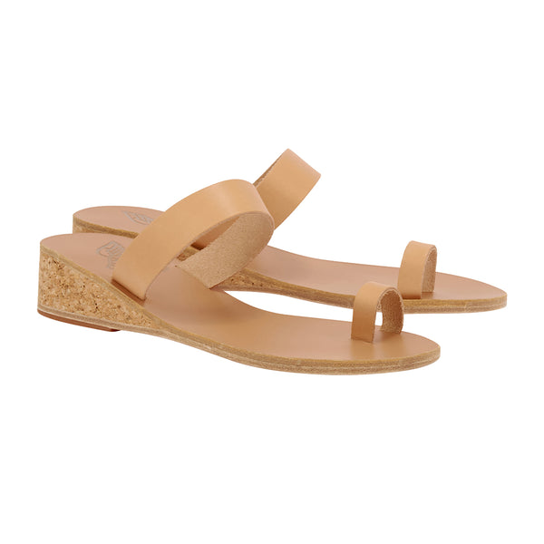 Ancient Greek Sandals Thalia Wedge Natural