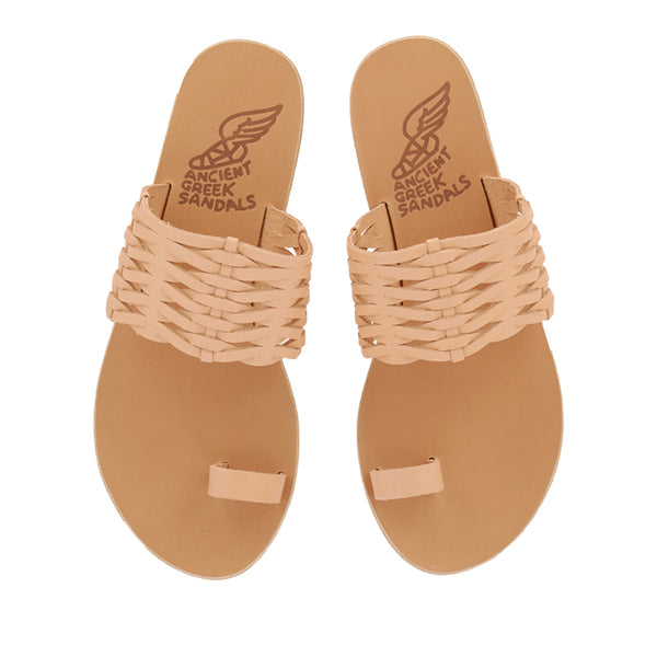Ancient Greek Sandals Thalia Woven Natural