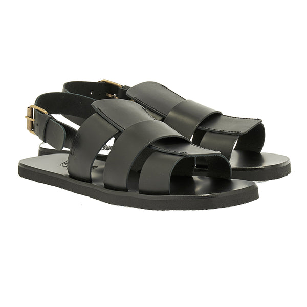 Ancient Greek Sandals Thanos Black