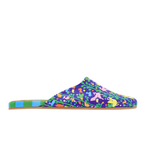 ancient greek sandals The slipper Kiknos Blue