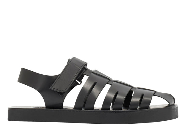 ancient greek sandals Tilemachos Black