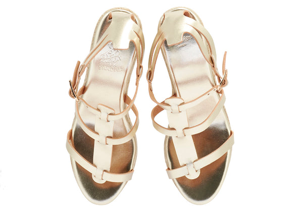 Ancient Greek Sandals Tinos 8 217 Platinum