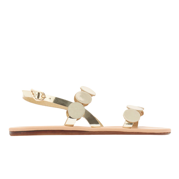 ancient greek sandals Titania Gold