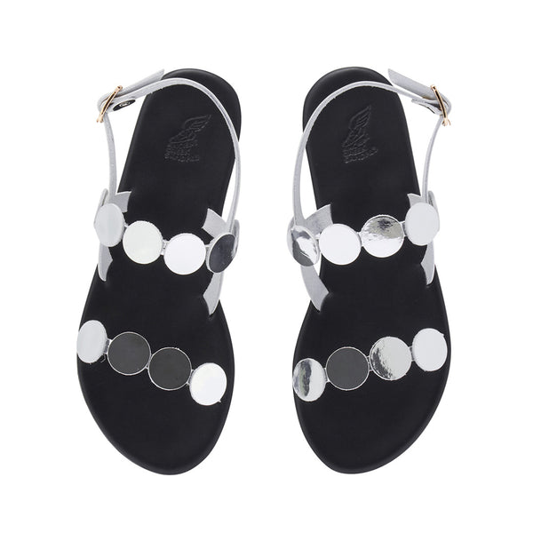 Ancient Greek Sandals Titania Silver