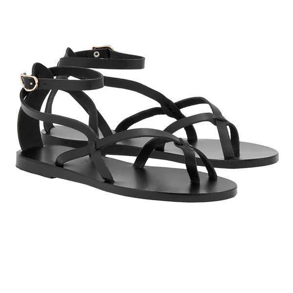 Ancient Greek Sandals Tomi Black