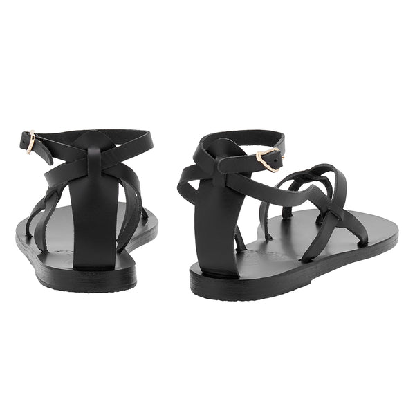 Ancient Greek Sandals Tomi Black