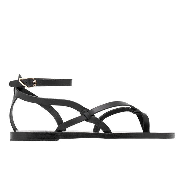 ancient greek sandals Tomi Black