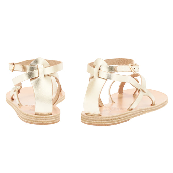 Ancient Greek Sandals Tomi Platinum