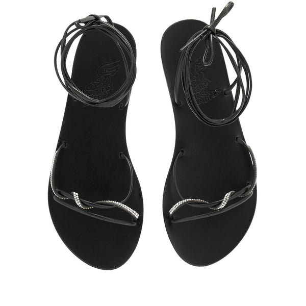 Ancient Greek Sandals Treli Black