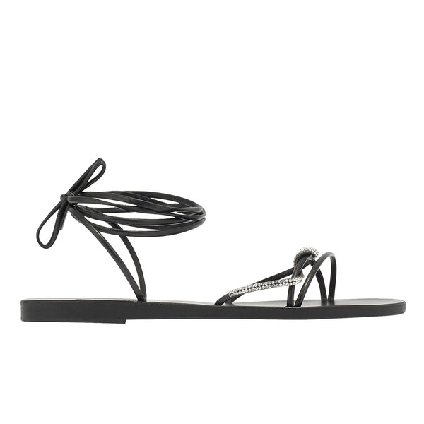 ancient greek sandals Treli Black