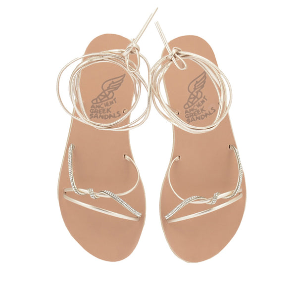 Ancient Greek Sandals Treli Platinum / Silver