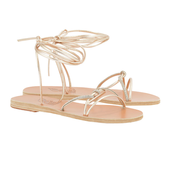Ancient Greek Sandals Treli Platinum / Silver