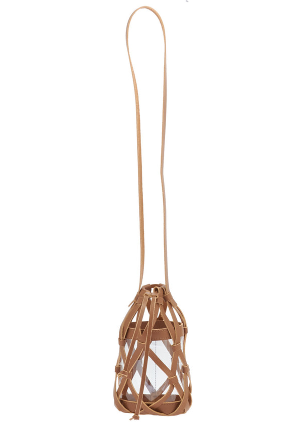 Ancient Greek Sandals Trellis Bucket Small Black