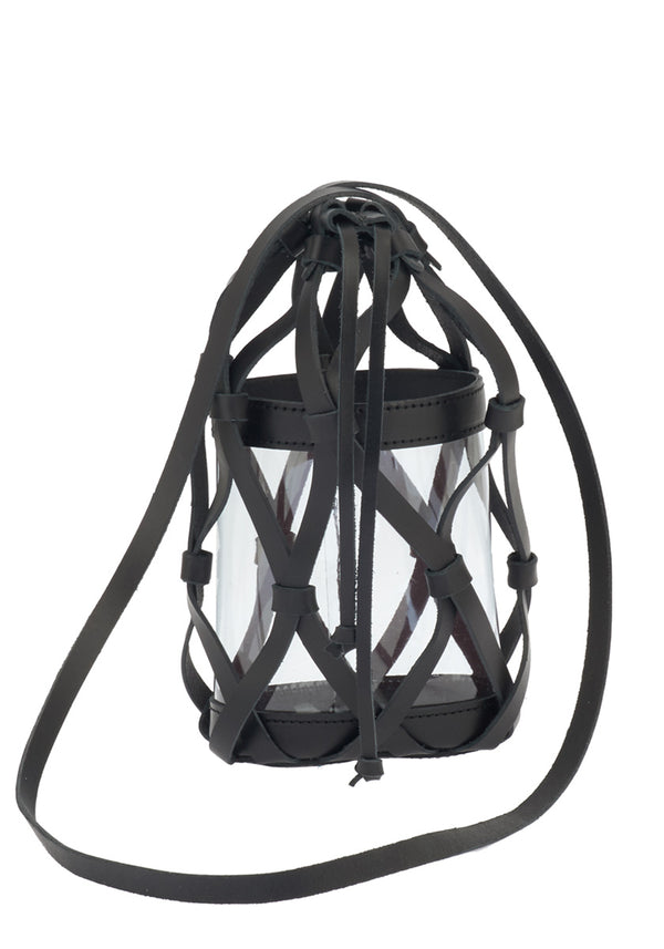 ancient greek sandals Trellis bucket small Black