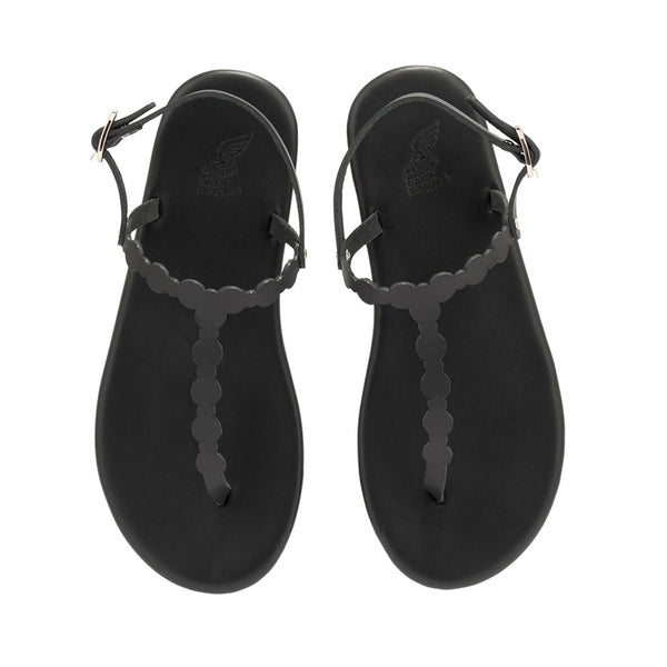 Ancient Greek Sandals Velos Black