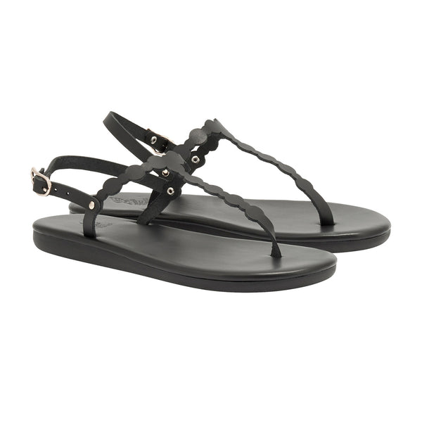 Ancient Greek Sandals Velos Black