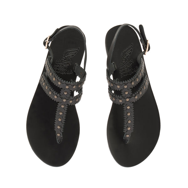 Ancient Greek Sandals Vesta Black