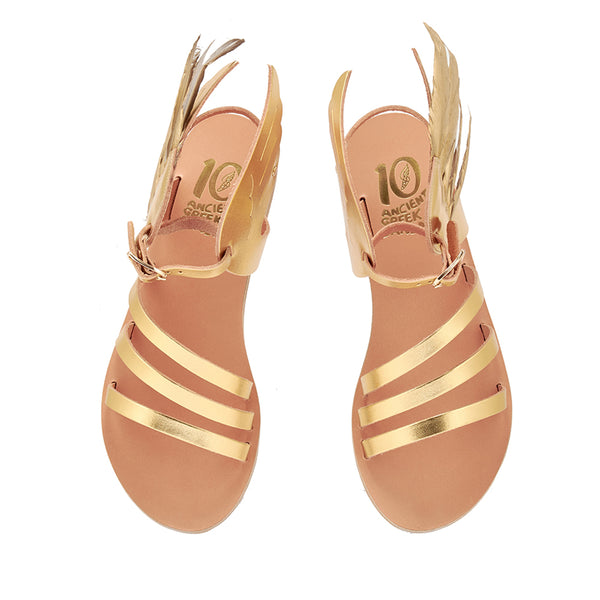 Ancient Greek Sandals Victory Of Samothrace Gold