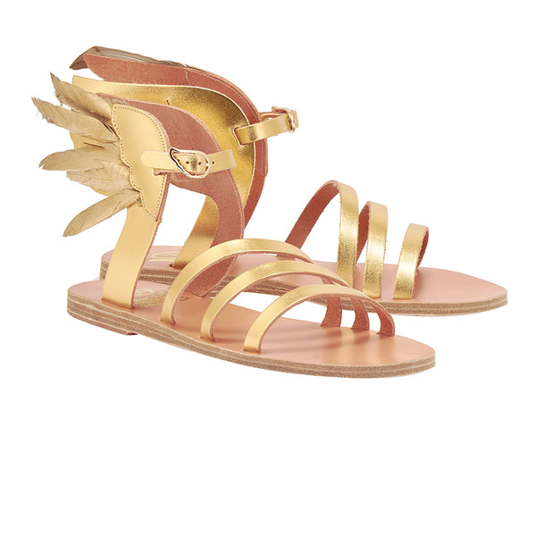 Ancient Greek Sandals Victory Of Samothrace Gold