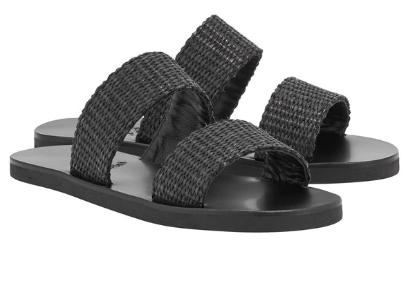 Ancient Greek Sandals Zeus Black