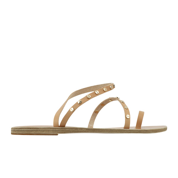 ancient greek sandals Apli eleftheria nails Natural