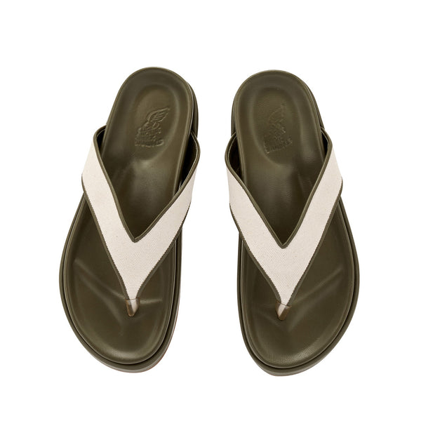 Ancient Greek Sandals Charys 2flatform Khaki / Natural