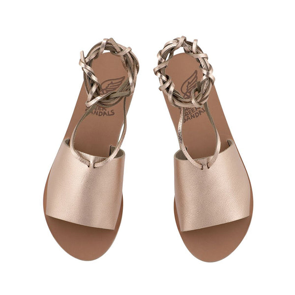 Ancient Greek Sandals Christina Metallic Pink / Metal / Sand