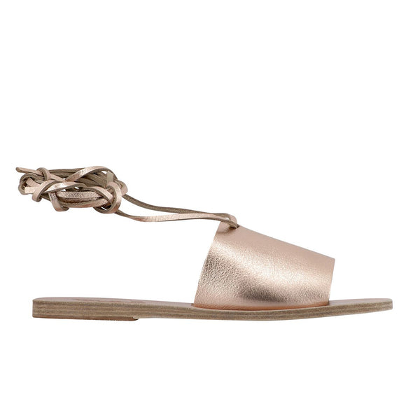 ancient greek sandals Christina metallic Pink / Metal / Sand
