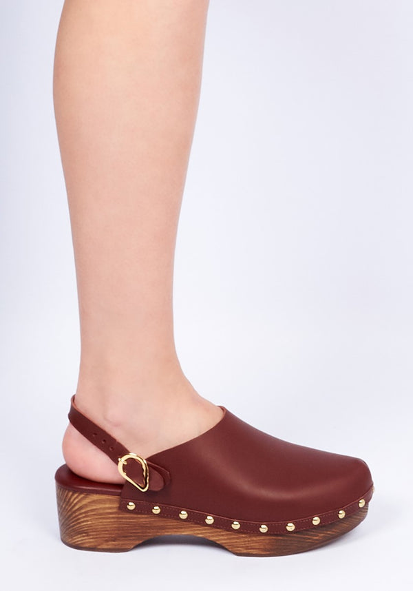 Ancient Greek Sandals Classic Closed Clog Tan / Beige