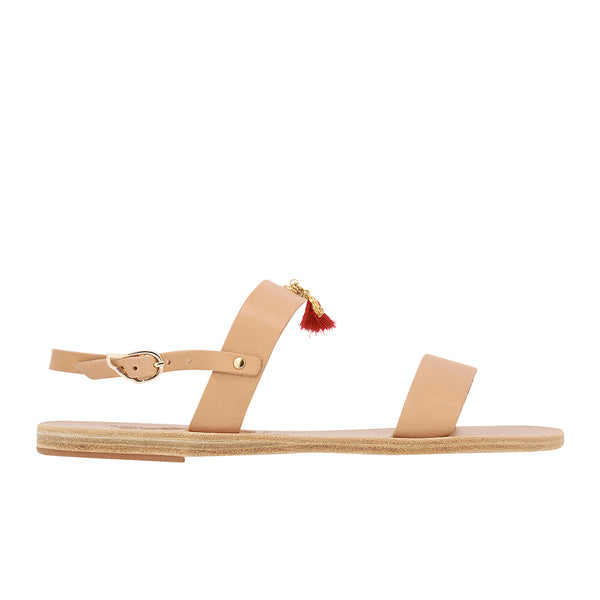 ancient greek sandals Clio charms NATURAL/RED CHARMS