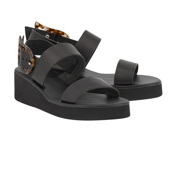 Ancient Greek Sandals Clio Rainbow Black / Tortoise Shell
