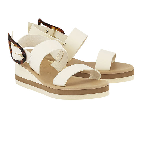 Ancient Greek Sandals Clio Rainbow Off White / Tortoise Shell