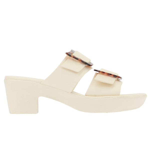 ancient greek sandals Iaso comfort clog Off White / Tortoise Shell