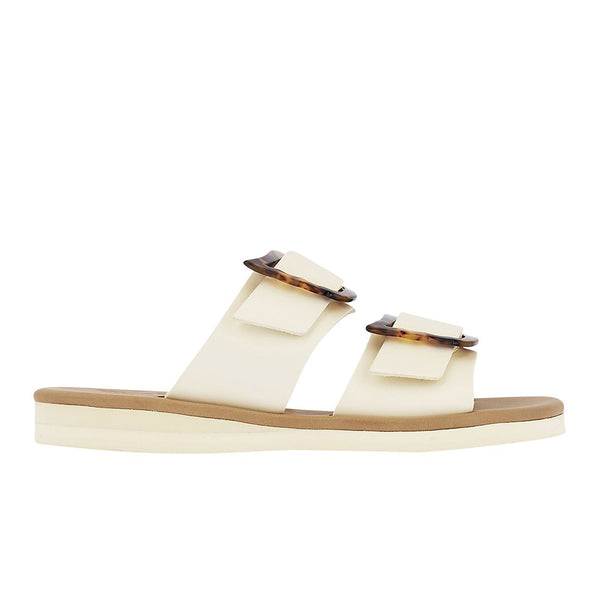 ancient greek sandals Iaso Off White / Tortoise Shell