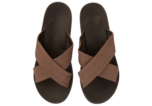 Ancient Greek Sandals Kritonas Comfort Brown / Black Sole
