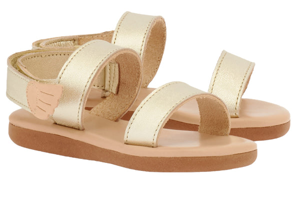 Ancient Greek Sandals Little Agatha Soft Glitter Platinum