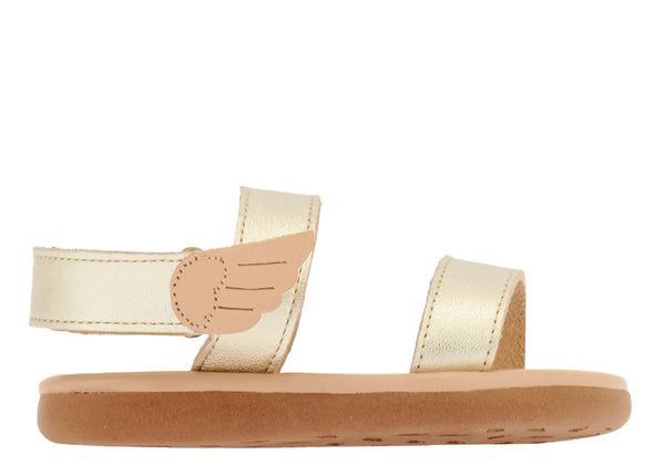 ancient greek sandals Little agatha soft glitter Platinum