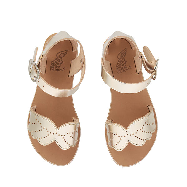 Ancient Greek Sandals Little Andromeda Soft Platinum