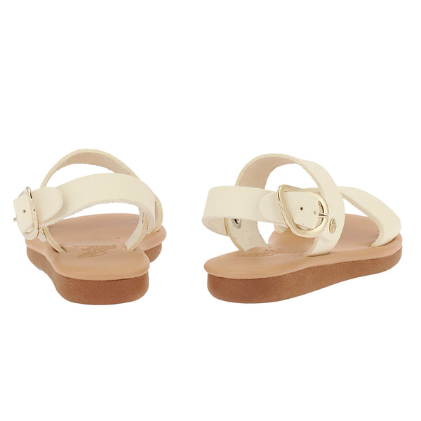Ancient Greek Sandals Little Calamos Soft Off White