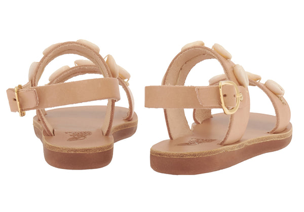 Ancient Greek Sandals Little Clio Shells Soft Natural